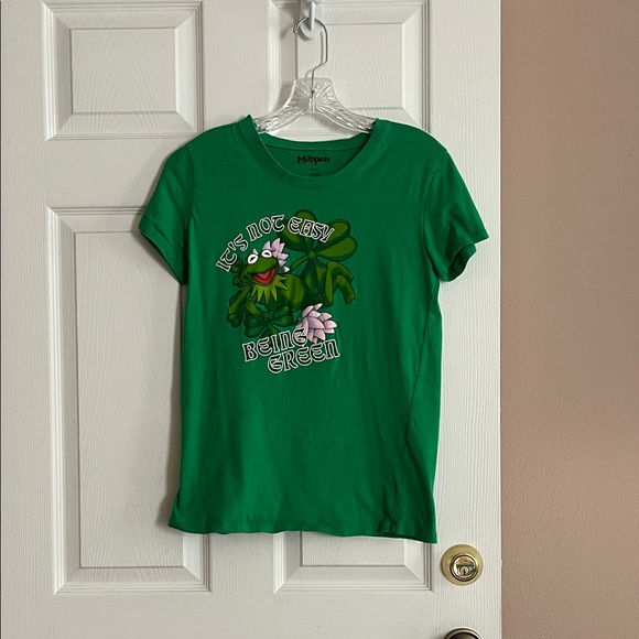 Green T-Shirt with Kermit the Frog Graphic - Picture 1 of 1